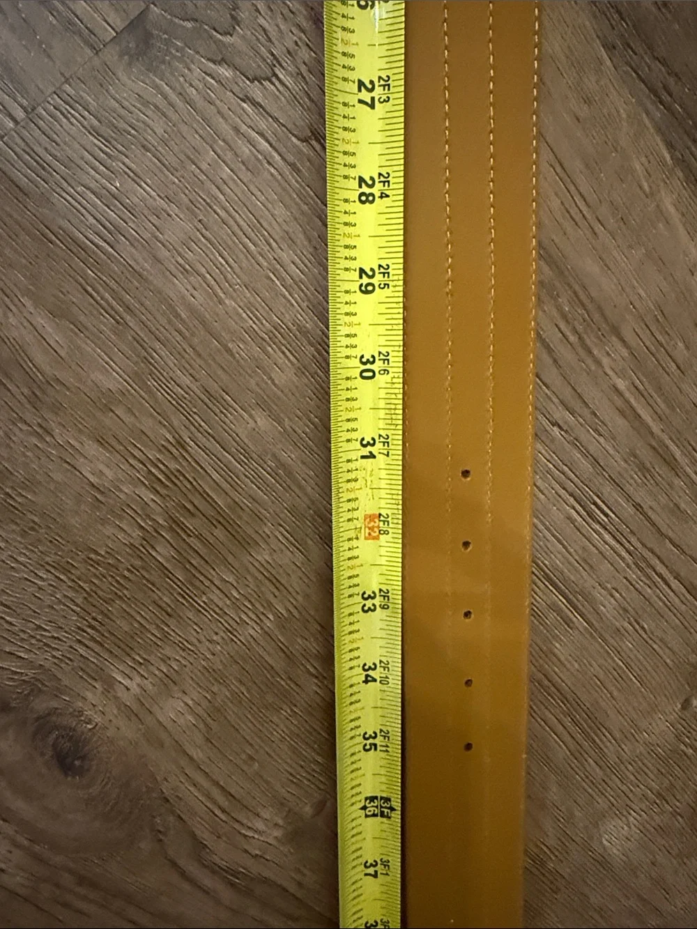 LOFT Suede Belt with Brass-Tone Oval Buckle — Camel